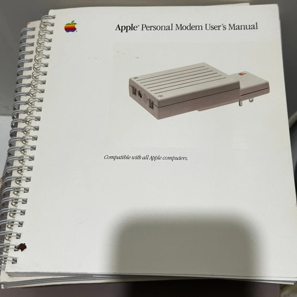 Vintage Apple Manual Lot MacWrite ImageWriter II Personal Modem 1980s Computing